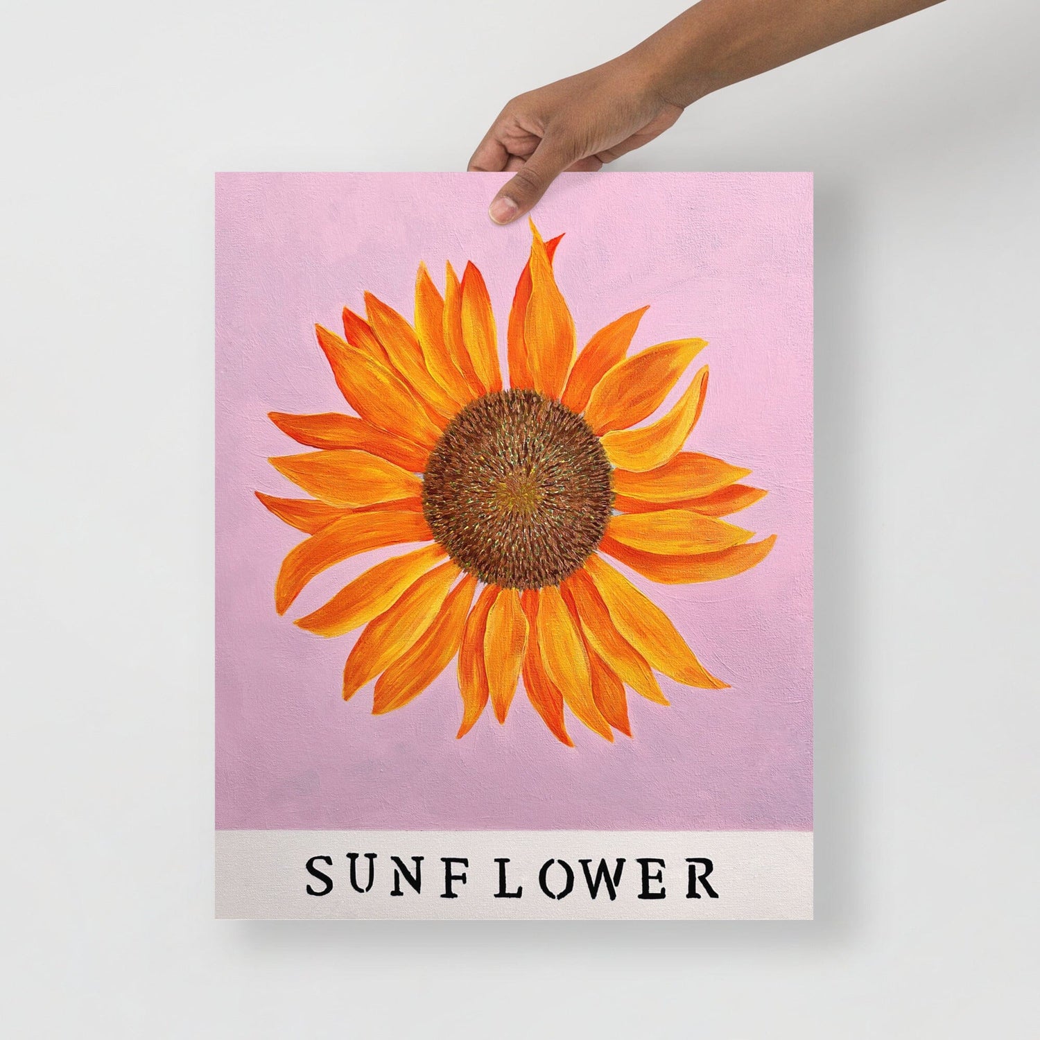 Golden Glow, Maximalist Sunflower Print Art Prints HELLO MISS E. 16″×20″ 